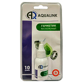 Анаэробный клей-герметик AQUALINK высокопрочный 10г зеленый (блистер)