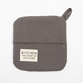  Набор кух. Этель Kitchen, цв. серый, варежка-прихватка 18х29 см, прихватка 19х19 см 7865986 