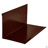 Планка примыкания верхняя 145х250 L=2м (8017) шоколадно-коричневый Планка примыкания верхняя 145х250 L=2м (8017) шоколадно-коричневый