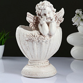  Фигурное кашпо "Ангел в вазе", состаренный 35см 1659368 