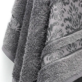 Полотенце 70х140 махровое DAMASK хлопок серый Полотенце 70х140 махровое DAMASK хлопок серый