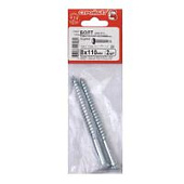 Болт сантехнический оцинк. DIN 571 8х110 (2 шт) Болт сантехнический оцинк. DIN 571 8х110 (2 шт)