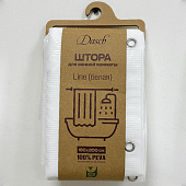  Штора для ванной Line 180х200 (ШхВ) белая GX008-3 13677 