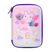Пенал BRAUBERG KIDS большой удобный с откидной планкой, EVA, 22х15х4см, Dreamy clouds, 273507
