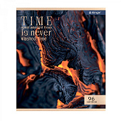  Тетрадь А5 96л скрепка клетка Alingar Rich nature, мелованный картон (стандарт) (4/48) /AL12082/ 