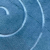 Набор ковриков для ванны и туалета 40х60 и 40х50 Спирали синие 14730 Набор ковриков для ванны и туалета 40х60 и 40х50 Спирали синие 14730