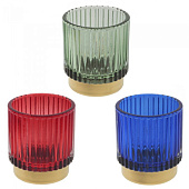 Подсвечник, 7х7х8 см, 3 вида, 789139 Подсвечник, 7х7х8 см, 3 вида, 789139