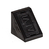  Уголки мебельные пл. черные с шур.(6 шт)"Element" 