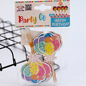 Набор шпажек для торта 12 шт. "Festive balloons" (8 см) Набор шпажек для торта 12 шт. "Festive balloons" (8 см)