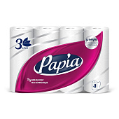 Бумажные полотенца PAPIA с тиснением 4шт 3сл Бумажные полотенца PAPIA с тиснением 4шт 3сл
