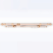 Карниз с U-шиной 200см дуб беленый с пласт. элем. d28 Карниз с U-шиной 200см дуб беленый с пласт. элем. d28