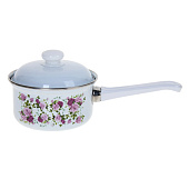 Ковш Лысьвенская эмаль Китайская роза 1,0 л С-1607АП/4 Ковш Лысьвенская эмаль Китайская роза 1,0 л С-1607АП/4