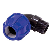 Отвод 20х1/2" НР ПНД Отвод 20х1/2" НР ПНД