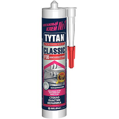 Клей монтажный TYTAN Professional Classic Fix прозрачный 310 мл Клей монтажный TYTAN Professional Classic Fix прозрачный 310 мл