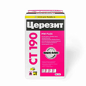  Штукатурно-клеевая смесь для минераловатных плит СТ190 (25кг) /Церезит 
