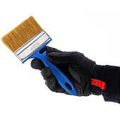 Кисть плоская Лаки 100х12мм, синтетическая щетина, синяя пластиковая ручка, АКОР Кисть плоская Лаки 100х12мм, синтетическая щетина, синяя пластиковая ручка, АКОР