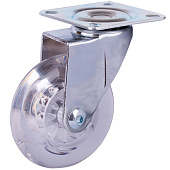 Опора колесная повор.на площ. 75мм полиур/пласт (прозрачный 1 шт)(40кг) Опора колесная повор.на площ. 75мм полиур/пласт (прозрачный 1 шт)(40кг)