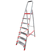 Стремянка алюминиевая 7 ступеней, высота платформы 151см, макс. нагр. 225кг., Новая высота Стремянка алюминиевая 7 ступеней, высота платформы 151см, макс. нагр. 225кг., Новая высота