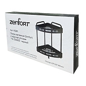 Полка настенная 2-ярусная угловая TA-3542B2 черный /101201 Zenfort Полка настенная 2-ярусная угловая TA-3542B2 черный /101201 Zenfort