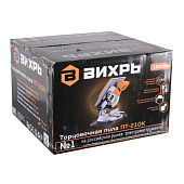  Торцовочная пила ВИХРЬ  ПТ-210К, 1500Вт, d 210х30мм, 5000об/мин, глубина 120мм 