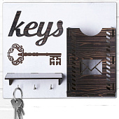 Ключница настенная Keys, 24х20 см, 7646499 Ключница настенная Keys, 24х20 см, 7646499