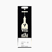 Пакет  под бутылку «Life in wine», 12 x 36 x 9 см   10186223
