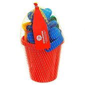 Песочный набор : ведёрко, 4 формочки для песка, грабли, лопатка, МИКС 2881391 Песочный набор : ведёрко, 4 формочки для песка, грабли, лопатка, МИКС 2881391