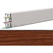  Наличник плоский с кабель-каналом 70х12х2200мм (20) Орех 291 /Деконика 