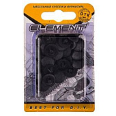 Заглушки на шуруп №2 черные (40 шт) "Element" Заглушки на шуруп №2 черные (40 шт) "Element"