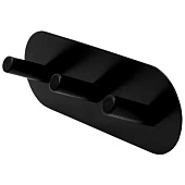  Крючок тройной черый металл 13045 