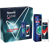  Подарочный набор Clear+Rexona men Спорт (200мл+180мл) 2023 