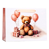 Пакет ламинированный горизонтальный "Медвежонок", 23 х 18 х 10 см, 10165947 Пакет ламинированный горизонтальный "Медвежонок", 23 х 18 х 10 см, 10165947