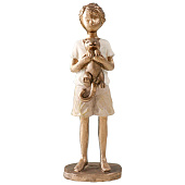 Сувенир полистоун "Мальчишка с котом" бронза, бело-песочный 5,5х5,5х16,5 см 10860011 Сувенир полистоун "Мальчишка с котом" бронза, бело-песочный 5,5х5,5х16,5 см 10860011