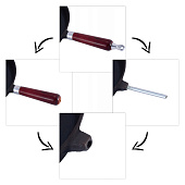 Сковорода чугунная 24,5см. с деревянной ручкой 4810V Сковорода чугунная 24,5см. с деревянной ручкой 4810V