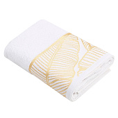  Полотенце 50х90 махровое Love Life "Leaves" белый, 100% хл, 360 гр/м2 9415375 