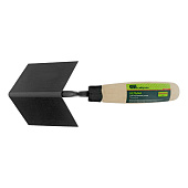 Кельма угловая, 80 х 60 х 60 мм, стальная, для внутренних углов, буковая ручка// Сибртех Кельма угловая, 80 х 60 х 60 мм, стальная, для внутренних углов, буковая ручка// Сибртех