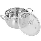 Кастрюля Амалия 3,0л сфер. индукция ст/кр R-30s