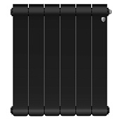 Радиатор биметаллический Royal Thermo Infinity 500 Noir Sable 6 секций Радиатор биметаллический Royal Thermo Infinity 500 Noir Sable 6 секций
