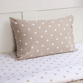  Комплект постельного белья 1,5 спальный Этель Горошек цвет бежевый 9694317 