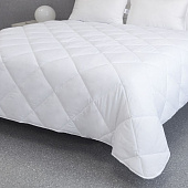 Одеяло 140х205 стеганое Лебяжий пух Comfort Белый