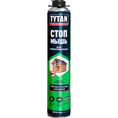  Пена монтажная СТОП МЫШЬ TYTAN Professional 750 мл 