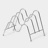 Подставка для крышек Доляна, 3 секции, 21х14х14 см, 133633 Подставка для крышек Доляна, 3 секции, 21х14х14 см, 133633