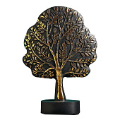 Фигурка декоративная Денежное дерево 16х5х17см, черный с позолотой 10801298 Фигурка декоративная Денежное дерево 16х5х17см, черный с позолотой 10801298