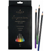  Карандаши цветные 12шт LOREX PRO-DRAW Superior, LXCPPD12-SP 