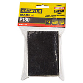  Губка шлифовальная STAYER MASTER четырехсторонняя водостойкая, Р180, 100x68x26 мм 