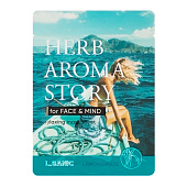 Маска тканевая L.SANIC С экстрактом лемонграсса и эффектом ароматерапии Herb Aroma Story, 25 мл