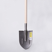 Лопата копальная остроконечная (рельсовая сталь) с черенком 40х1300мм в/с Лопата копальная остроконечная (рельсовая сталь) с черенком 40х1300мм в/с