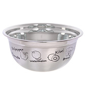 Миска из нержавеющей стали 5л 28х13см 312-1331 Миска из нержавеющей стали 5л 28х13см 312-1331