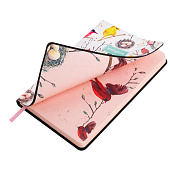  Ежедневник недатированный А5 138х213мм BRAUBERG VISTA под кожу гибкий, 136л, Birds, 112021 