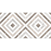  Плитка  50х25 Siluet белый орнамент GT123VG /Global Tile (1,375м2) 